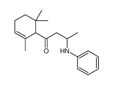 3-anilino-1-(2,6,6-trimethylcyclohex-2-en-1-yl)butan-1-one Structure