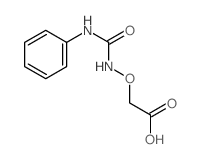 Aceticacid, 2-[[[(phenylamino)carbonyl]amino]oxy]-结构式