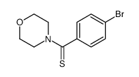 (4-bromophenyl)-morpholin-4-ylmethanethione结构式