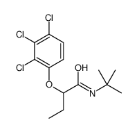 N-tert-butyl-2-(2,3,4-trichlorophenoxy)butanamide结构式