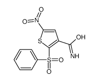 2-(benzenesulfonyl)-5-nitrothiophene-3-carboxamide Structure