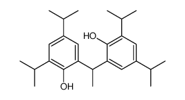 2-[1-[2-hydroxy-3,5-di(propan-2-yl)phenyl]ethyl]-4,6-di(propan-2-yl)phenol Structure