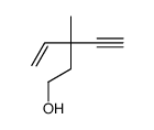 3-ethynyl-3-methylpent-4-en-1-ol结构式