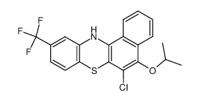 6-chloro-5-isopropoxy-10-trifluoromethyl-12H-benzo[a]phenothiazine结构式