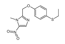 2-[(4-ethylsulfanylphenoxy)methyl]-1-methyl-5-nitroimidazole结构式