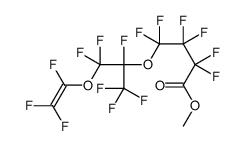 methyl 2,2,3,3,4,4-hexafluoro-4-[1,2,2-trifluoro-2-[(trifluorovinyl)oxy]-1-(trifluoromethyl)ethoxy]butyrate结构式