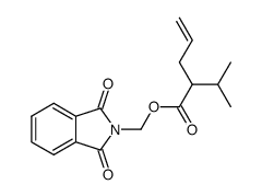 2-Isopropyl-pent-4-enoic acid 1,3-dioxo-1,3-dihydro-isoindol-2-ylmethyl ester Structure