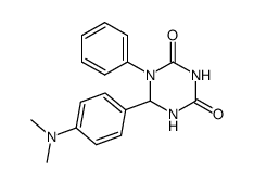 6-(4-dimethylamino-phenyl)-1-phenyl-[1,3,5]triazinane-2,4-dione Structure