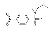 2-methoxy-1-(4-nitrophenyl)sulfonylaziridine结构式