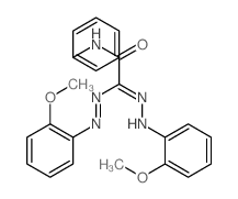 1-[N-[(2-methoxyphenyl)amino]-N-(2-methoxyphenyl)imino-carbamimidoyl]-N-phenyl-formamide结构式