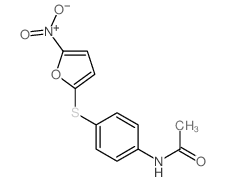 Acetamide,N-[4-[(5-nitro-2-furanyl)thio]phenyl]- structure