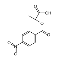 (2S)-2-(4-nitrobenzoyl)oxypropanoic acid结构式