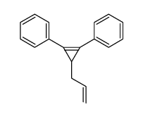 (2-phenyl-3-prop-2-enylcyclopropen-1-yl)benzene Structure