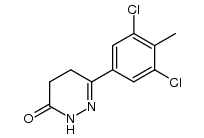 6-(3,5-dichloro-4-methyl-phenyl)-4,5-dihydro-2H-pyridazin-3-one结构式