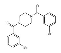 Piperazine,1,4-bis(m-bromobenzoyl)- (8CI)结构式