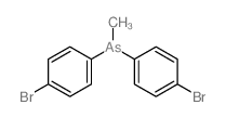 Arsine,bis(p-bromophenyl)methyl- (8CI) Structure