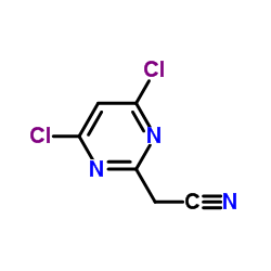 (4,6-Dichloro-2-pyrimidinyl)acetonitrile Structure