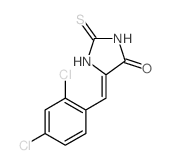 4-Imidazolidinone,5-[(2,4-dichlorophenyl)methylene]-2-thioxo- Structure