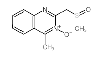 4-Methyl-2-((methylsulfinyl)methyl)-2,3-dihydroquinazoline 3-oxide结构式