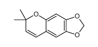 6,6-dimethyl-[1,3]dioxolo[4,5-g]chromene结构式