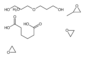 hexanedioic acid,3-(3-hydroxypropoxy)propan-1-ol,2-methyloxirane,oxirane,hydrate Structure