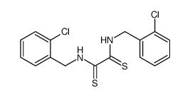 N,N'-Bis(o-chlorobenzyl)ethanebisthioamide结构式