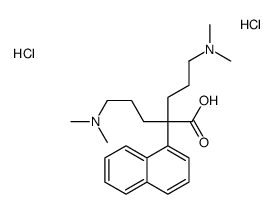 [4-carboxy-7-(dimethylazaniumyl)-4-naphthalen-1-ylheptyl]-dimethylazanium,dichloride Structure