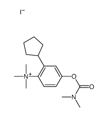 [2-cyclopentyl-4-(dimethylcarbamoyloxy)phenyl]-trimethylazanium,iodide Structure
