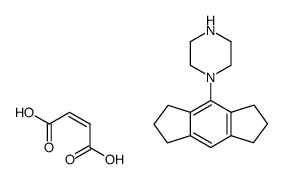 1-(1,2,3,5,6,7-Hexahydro-s-indacen-4-yl)-piperazine; compound with (Z)-but-2-enedioic acid结构式