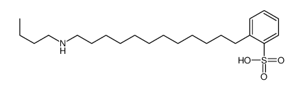 2-[12-(butylamino)dodecyl]benzenesulfonic acid Structure