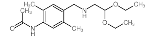 N-[4-[(2,2-diethoxyethylamino)methyl]-2,5-dimethyl-phenyl]acetamide structure