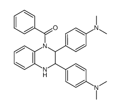 1-benzoyl-2,3-bis-(4-dimethylamino-phenyl)-1,2,3,4-tetrahydro-quinoxaline Structure