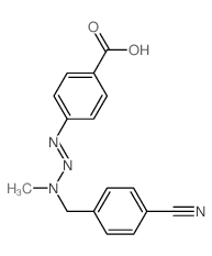 p-(3-(p-Cyanobenzyl)-3-methyl-1-triazeno)benzoic acid结构式