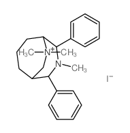 7,9,9-trimethyl-6,8-diphenyl-7-aza-9-azoniabicyclo[3.3.2]decane structure