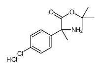 [(2R)-2-(4-chlorophenyl)-1-[(2-methylpropan-2-yl)oxy]-1-oxopropan-2-yl]azanium,chloride Structure