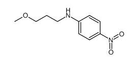 4-nitro-N-γ-methoxypropyl aniline结构式