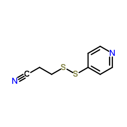 Propanenitrile, 3-(4-pyridinyldithio)- (9CI) structure