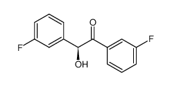 (2S)-1,2-bis(3-fluorophenyl)-2-hydroxyethanone结构式