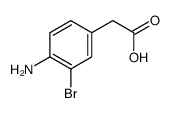 4-氨基-3-溴苯乙酸结构式