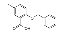 5-methyl-2-phenylmethoxybenzoic acid结构式