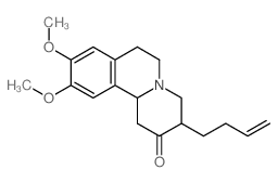 2H-Benzo[a]quinolizin-2-one, 3-(3-butenyl)-1,3,4,6,7,11b-hexahydro-9,10-dimethoxy- Structure