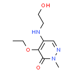 3(2H)-Pyridazinone,4-ethoxy-5-[(2-hydroxyethyl)amino]-2-methyl-(9CI) picture