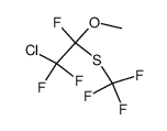 1,2,2-Trifluor-2-chlor-1-methoxy-1-[trifluor-methylmercapto]-aethan结构式