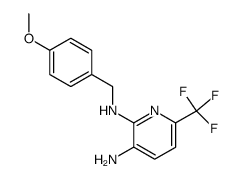 N2-(4-methoxybenzyl)-6-trifluoromethylpyridine-2,3-diamine结构式