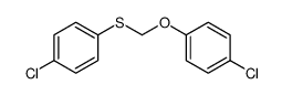 1-chloro-4-[(4-chlorophenoxy)methylsulfanyl]benzene Structure