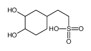 Cyclohexaneethanesulfonic acid, 3,4-dihydroxy- (9CI) structure