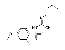 1-butyl-3-(4-methoxy-2-methylphenyl)sulfonylurea Structure