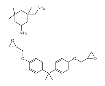 3-(aminomethyl)-3,5,5-trimethylcyclohexan-1-amine,2-[[4-[2-[4-(oxiran-2-ylmethoxy)phenyl]propan-2-yl]phenoxy]methyl]oxirane structure