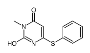 3-methyl-6-phenylsulfanyl-1H-pyrimidine-2,4-dione结构式