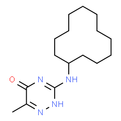 3-(cyclododecylamino)-6-methyl-1,2,4-triazin-5(4H)-one结构式